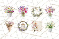 Charming Wildflower Market Floral Clipart PNG Product Image 6