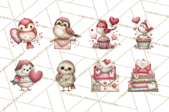 Valentine Clipart PNG, Cute Critters Hearts, Puppies Kittens Product Image 6