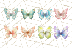 Butterfly Clipart, Dragonfly Clip Art PNG, Pastel Spring Product Image 8