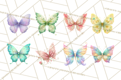 Butterfly Clipart, Dragonfly Clip Art PNG, Pastel Spring Product Image 7