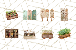 Early Spring Garden Cottagecore PNG, Seedling Terracotta Product Image 8