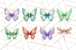 Butterfly Clipart, Dragonfly Clip Art PNG, Pastel Spring Product Image 5