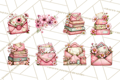 Spring Letters Mail Clipart PNG, Floral Envelopes Stamps Product Image 7