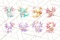 Valentine Axolotl Clipart PNG, Cute Axolotl Valentine Product Image 15