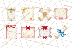 Graduation Diploma Clipart PNG, Classic Diploma Scroll Product Image 2