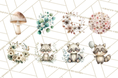 Soft Woodland Baby Clipart, Neutral Baby Shower PNG Product Image 8
