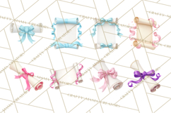 Graduation Diploma Clipart PNG, Classic Diploma Scroll Product Image 4