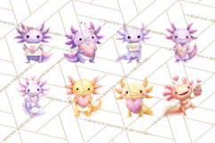Valentine Axolotl Clipart PNG, Cute Axolotl Valentine Product Image 9