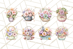 Easter Duckling Clipart, Cute Ducklings in Fancy Outfits Png Product Image 7