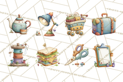 Pastel Everyday Icons Clipart PNG, Home And Lifestyle Png Product Image 7