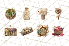 Herbal Apothecary Cottagecore PNG, Rustic Botanical Clipart Product Image 6