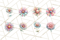 Pastel Retro 90s PNG, Cute Aesthetic Clipart, Checkerboard Product Image 6