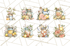 Citrus Kitchen Cottagecore PNG, Rustic Citrus Clipart, Lemon Product Image 2