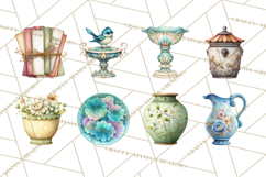 Spring Garden Clipart, Garden Tools Clip Art PNG, Watercolor Product Image 8