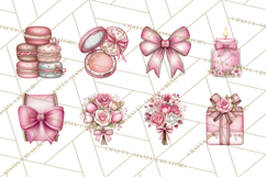 Parisian Coquette Accessories PNG, Girly Clipart, Pastel Product Image 4