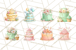 Cartoon Birthday Cake Clipart, Cute Realistic Cake PNG Product Image 4