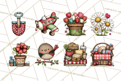 Spring Kids Clipart Playing Outdoors, Summer Children Png Product Image 8