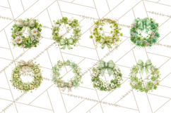 Spring Wreath Clipart PNG, Easter Wreath Clip Art Product Image 7