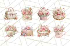 Sweet Treats Bakery Clipart, Pastel Dessert Clip Art Png Product Image 2