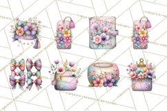 Pretty Stationery Clipart, Pastel Office Supplies Png Product Image 7