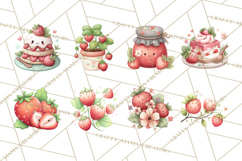 Strawberry Clipart, Kitchen Objects with Strawberries Png Product Image 2