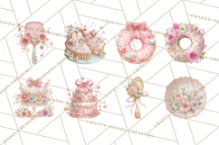 Sweet Treats Bakery Clipart, Pastel Dessert Clip Art Png Product Image 5