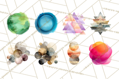 Watercolor Clipart, Abstract Watercolor Elements, Blobs Png Product Image 4