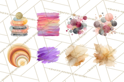 Watercolor Clipart, Abstract Watercolor Elements, Blobs Png Product Image 3