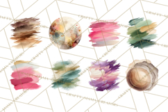 Watercolor Clipart, Abstract Watercolor Elements, Blobs Png Product Image 7