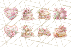 Sweet Treats Bakery Clipart, Pastel Dessert Clip Art Png Product Image 6