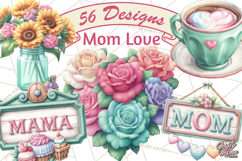 Mom Clipart, Mothers Day, Mom PNG, Mama Clip Art Images Product Image 1