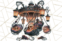 Gothic Halloween Carnival Clipart Haunted Circus PNG Product Image 2