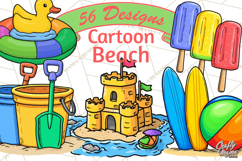 Summer Beach Toys Clipart PNG Graphics Product Image 1