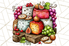 Christmas Wine Night Clipart PNG, Alcohol Christmas Png Product Image 2