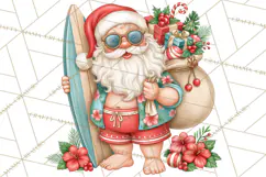 Christmas Characters PNG, Tropical Christmas Clipart Product Image 2