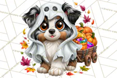 Cute Ghost Dogs And Cats Halloween PNG Clipart Product Image 2