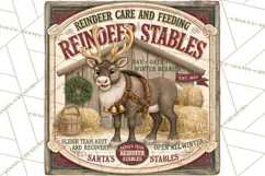 Vintage Christmas Signs PG, Rustic Farmhouse Holiday Sign Product Image 2