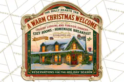 Vintage Christmas Signs PG, Rustic Farmhouse Holiday Sign Product Image 3