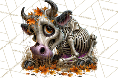 Animal Skeleton Halloween PNG Clipart Set Product Image 3