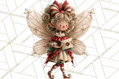 Christmas Fairy Clipart PNG, Whimsical Christmas Fairies Product Image 3