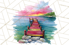 Watercolor Inspirational Landscapes, Sublimation Designs Product Image 2