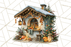 Scandinavian Christmas Market Clipart PNG Illustrations Product Image 3