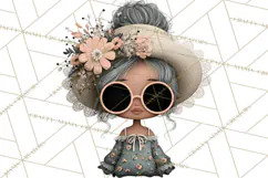 Beach Diva Summer Girls PNG Beach Glam Clipart Product Image 2