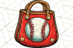 Baseball Mom Clipart PNG with Baseball Gear, Baseball Mama Product Image 2