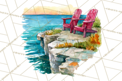 Watercolor Inspirational Landscapes, Sublimation Designs Product Image 3