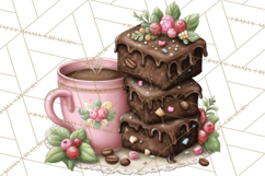Coffee and Chocolate Clipart PNG Cafe Drinks Dessert Art Product Image 3