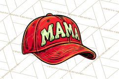 Baseball Mom Clipart PNG with Baseball Gear, Baseball Mama Product Image 3