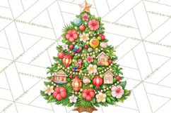 Christmas Tree World Travel Clipart PNG Product Image 5