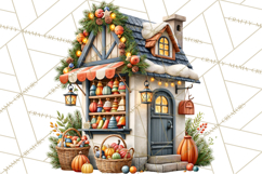Scandinavian Christmas Market Clipart PNG Illustrations Product Image 4