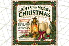 Vintage Christmas Signs PG, Rustic Farmhouse Holiday Sign Product Image 4